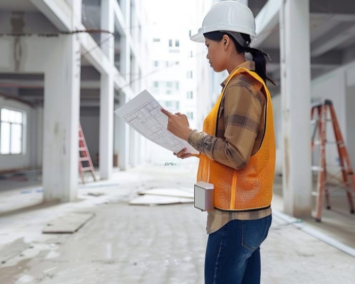 Dilapidation Reports 8 Certified building inspector conducting a property inspection in Melbourne